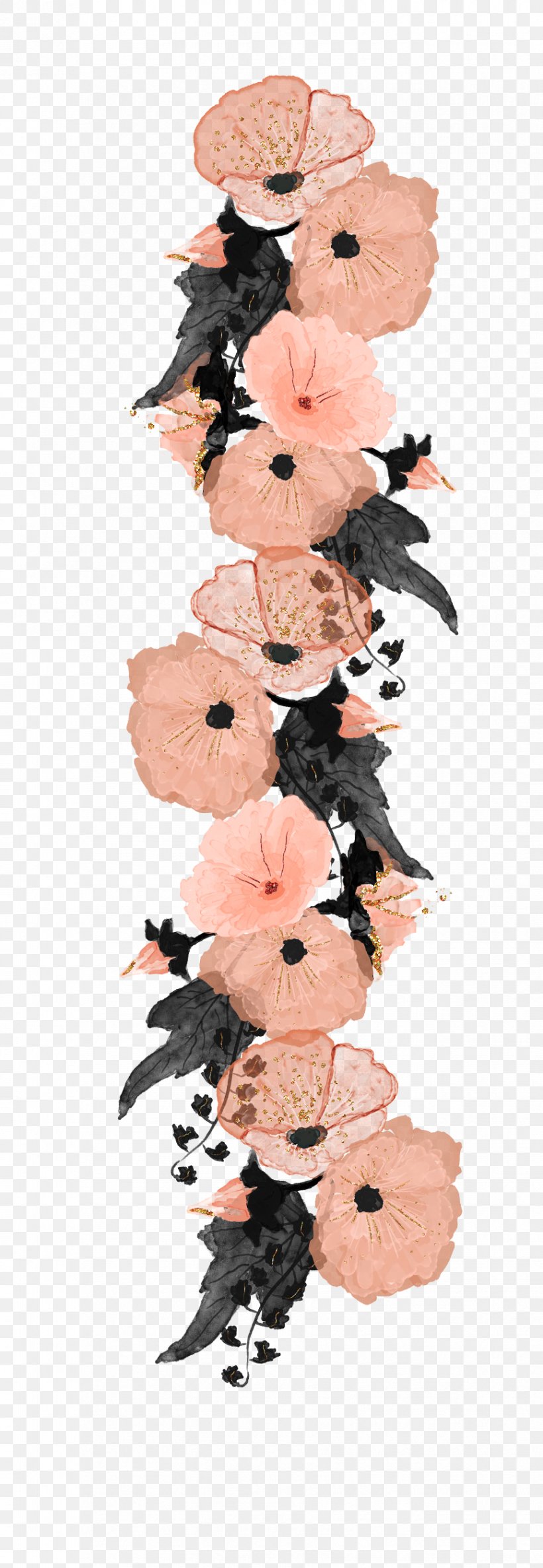 Flower Pink Clip Art, PNG, 866x2500px, Watercolor Painting, Art, Flower, Idea, Illustration Download Free
