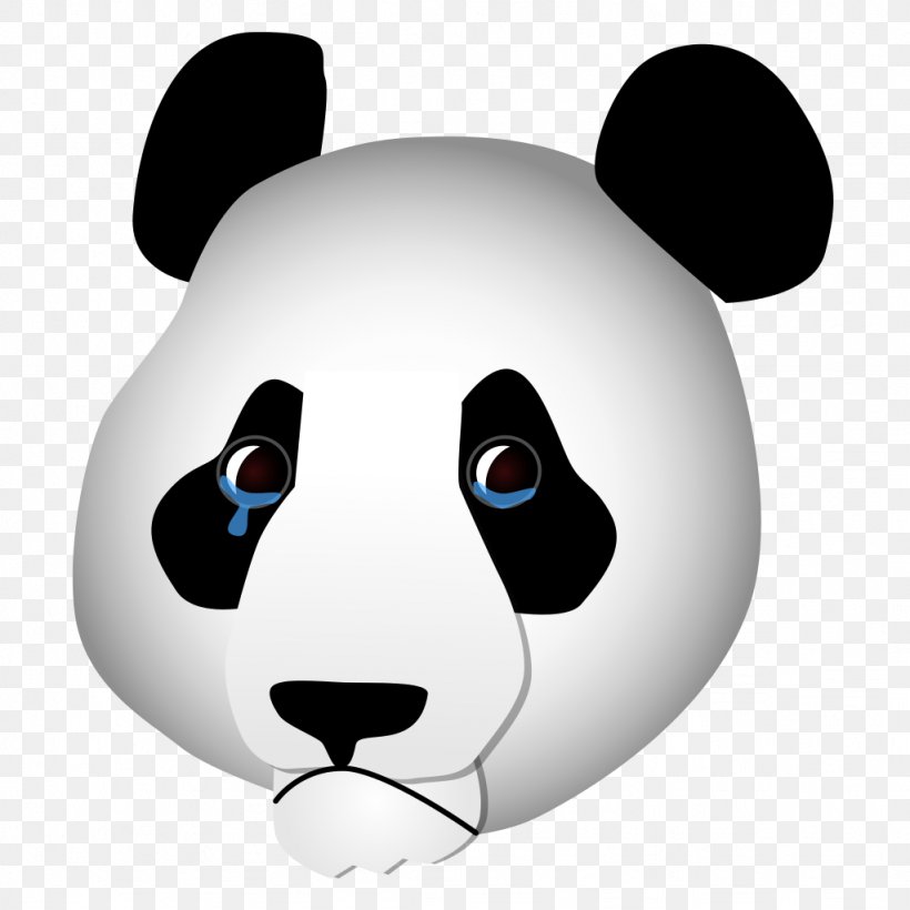 Giant Panda Bear Clip Art, PNG, 1024x1024px, Giant Panda, Bear, Black And White, Carnivoran, Cuteness Download Free