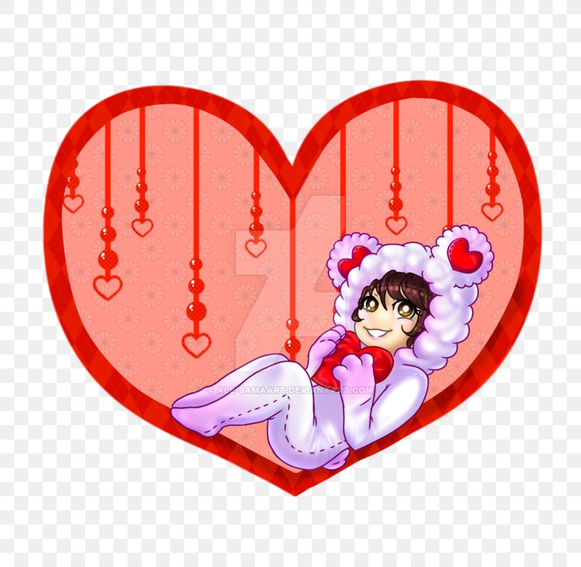 Valentine's Day Character Heart Fiction Animated Cartoon, PNG, 800x800px, Watercolor, Cartoon, Flower, Frame, Heart Download Free