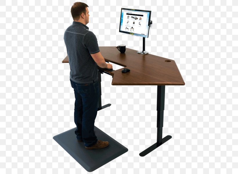 Standing Desk Office Table, PNG, 470x600px, Standing Desk, Balance, Cubicle, Desk, Desktop Computers Download Free