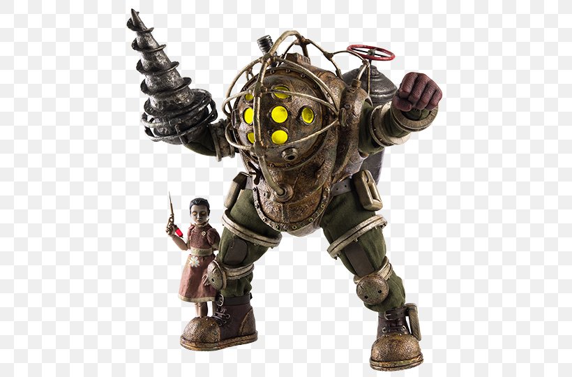 BioShock 2 Big Daddy Video Game Action & Toy Figures, PNG, 480x540px, 16 Scale Modeling, Bioshock, Action Figure, Action Toy Figures, Big Daddy Download Free