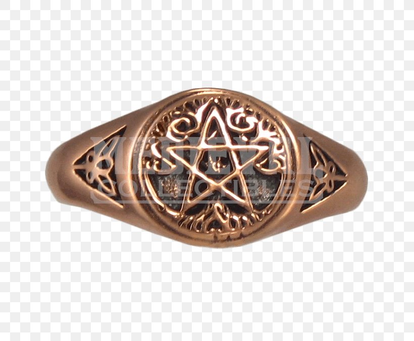 Pentacle Ring Copper Pentagram Bronze, PNG, 677x677px, Pentacle, Alloy, Bronze, Celtic Knot, Copper Download Free