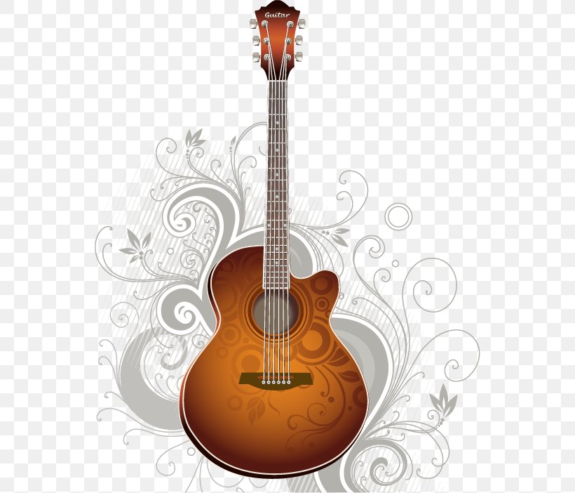 Gibson Les Paul Acoustic Guitar Banjo Guitar, PNG, 550x702px, Watercolor, Cartoon, Flower, Frame, Heart Download Free