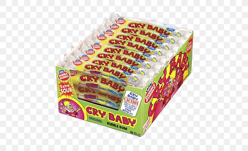 Chewing Gum Cry Baby Bubble Gum Candy Dubble Bubble, PNG, 500x500px, Chewing Gum, Bubble Gum, Bubble Tape, Candy, Chewing Download Free