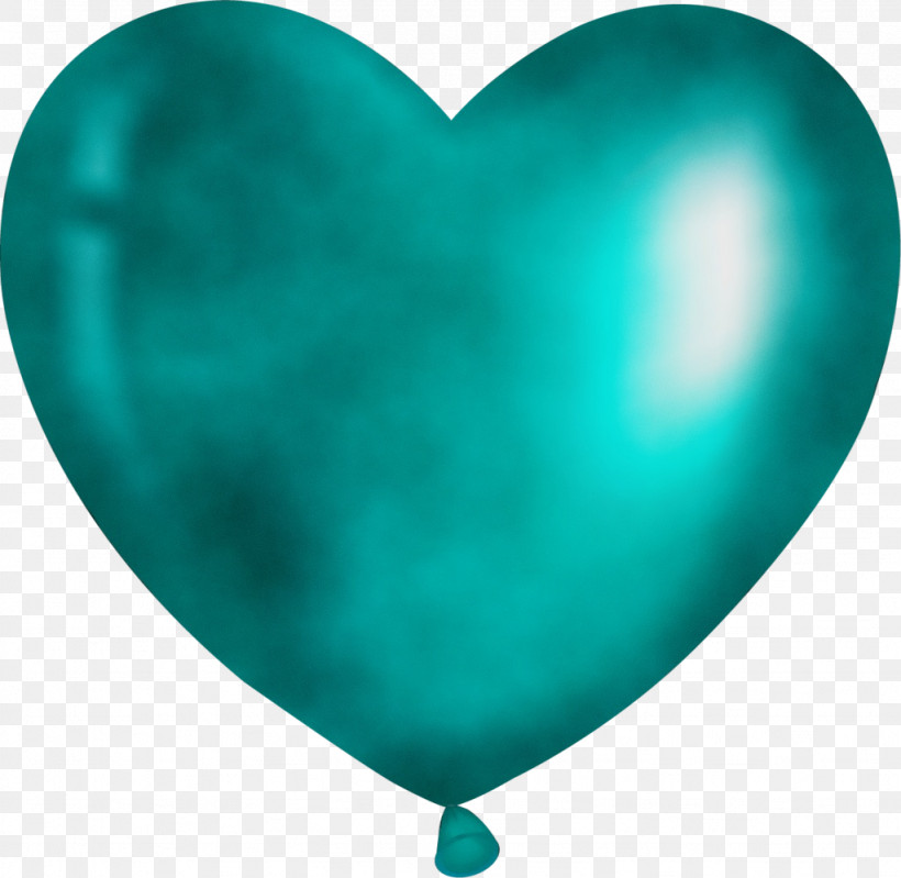 Green Balloon Heart Turquoise Microsoft Azure, PNG, 1024x999px, Watercolor, Balloon, Green, Heart, M095 Download Free