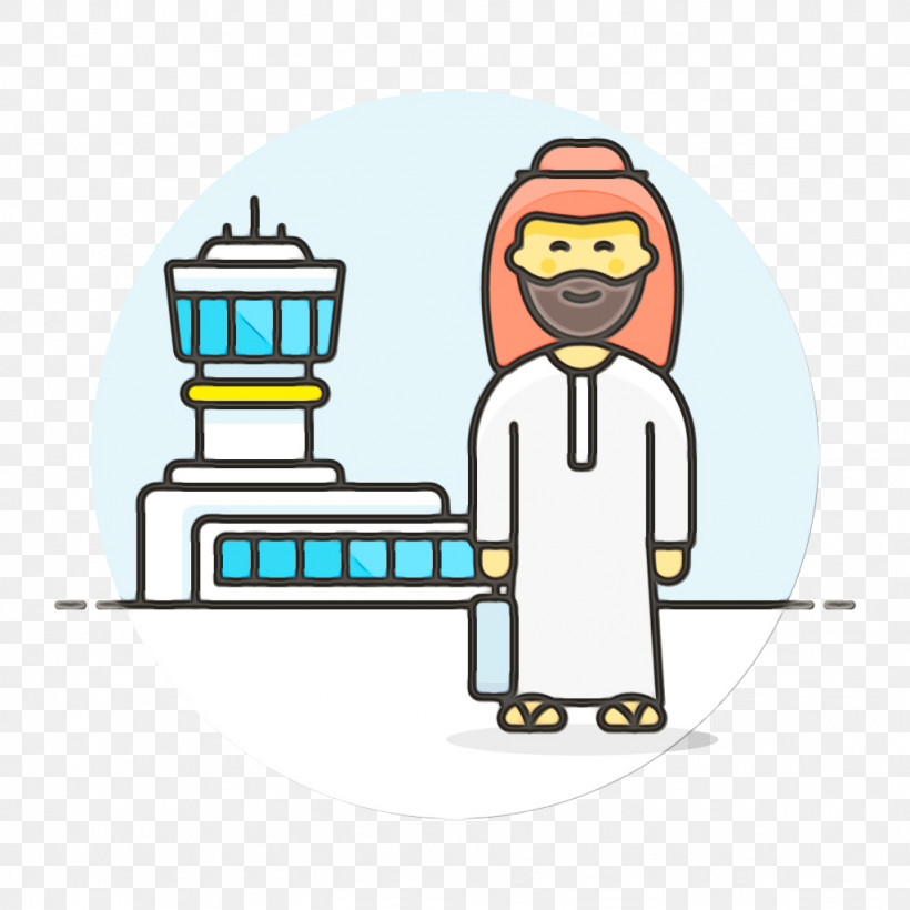 Cartoon Arabic Language Icon Arabs Streaming Media, PNG, 1024x1024px, Watercolor, Arabic Language, Arabs, Cartoon, Paint Download Free