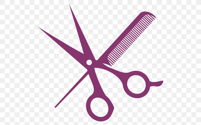 Comb Hair-cutting Shears Scissors Cosmetologist, PNG, 512x512px, Comb, Barber, Beauty Parlour, Cosmetologist, Cutting Hair Download Free