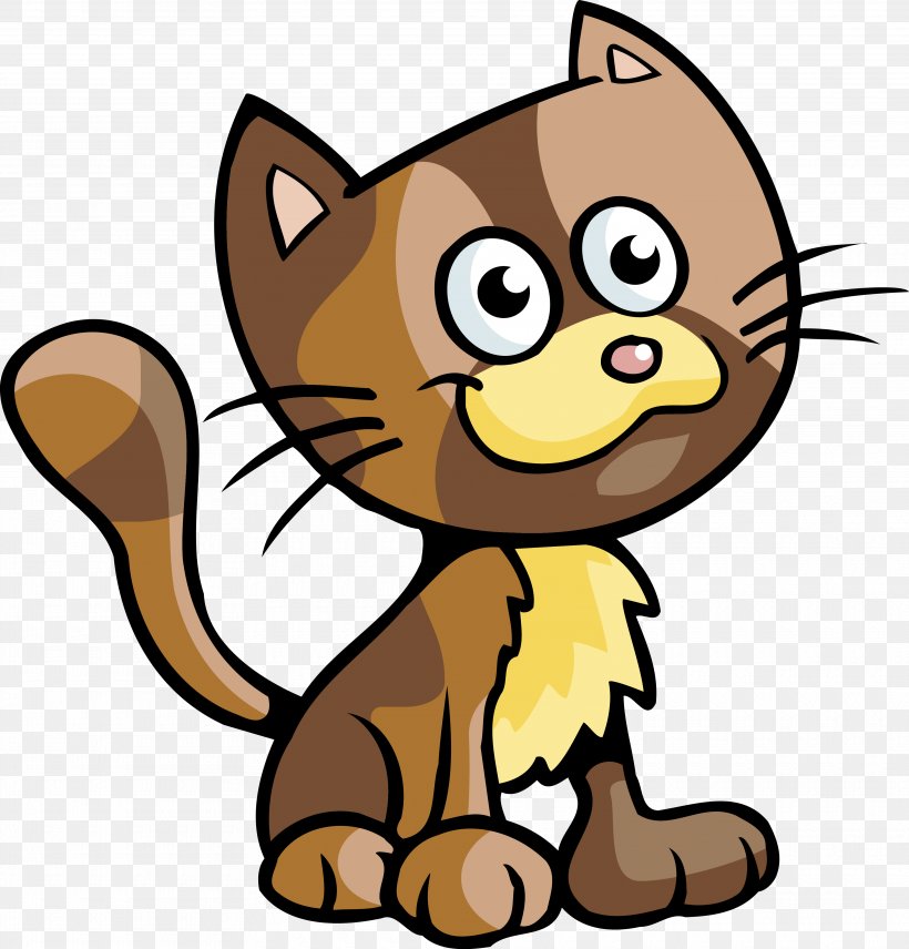 Kitten Cat Cartoon Clip Art, PNG, 3740x3907px, Kitten, Animal, Animal Figure, Artwork, Big Cats Download Free