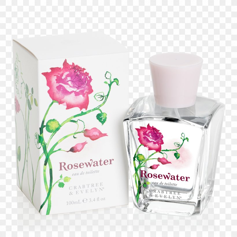 Perfume Eau De Toilette Rose Water Crabtree & Evelyn, PNG, 1000x1000px, Perfume, Aerosol Spray, Air Fresheners, Cool Water, Cosmetics Download Free