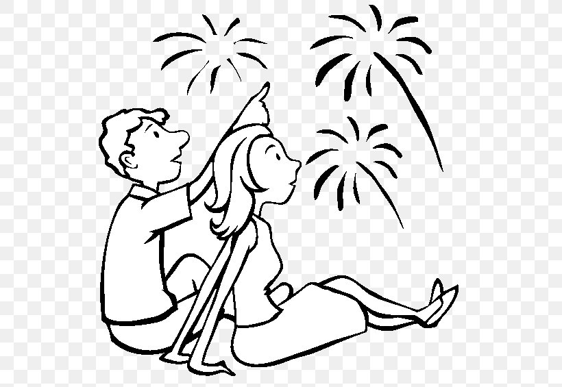 Coloring Book Fireworks Independence Day Diwali, PNG, 554x565px, Watercolor, Cartoon, Flower, Frame, Heart Download Free