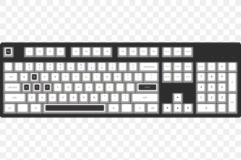 Computer Keyboard Keycap Cherry Electrical Switches Polybutylene Terephthalate, PNG, 1024x683px, Computer Keyboard, Backlight, Brand, Cherry, Cherry G803930l Mx 60 Download Free