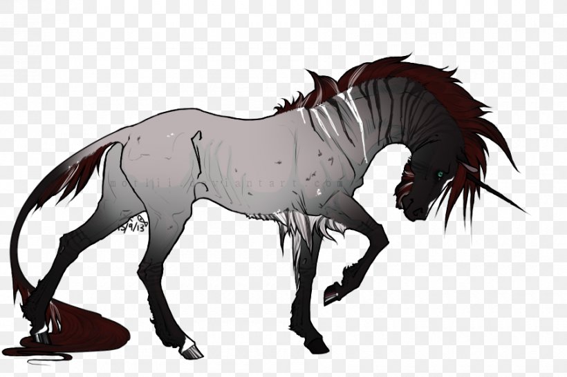 Horse Unicorn Drawing Legendary Creature, PNG, 900x600px, Horse, Art, Bridle, Colt, Demon Download Free