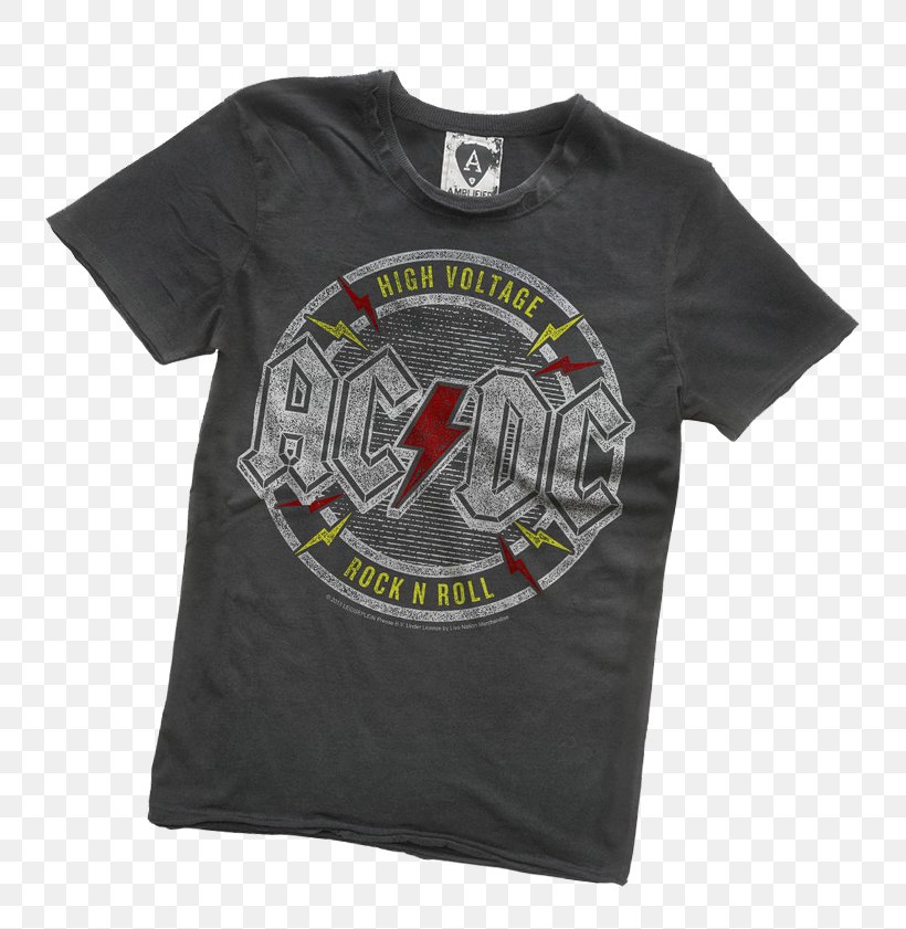 T-shirt AC/DC High Voltage Rock Or Bust World Tour Brand, PNG, 767x841px, Tshirt, Acdc, Black, Brand, Chuck Taylor Allstars Download Free