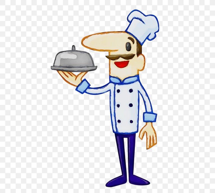 Watercolor Drawing, PNG, 500x736px, Watercolor, Cartoon, Chef, Cook, Cooking Download Free