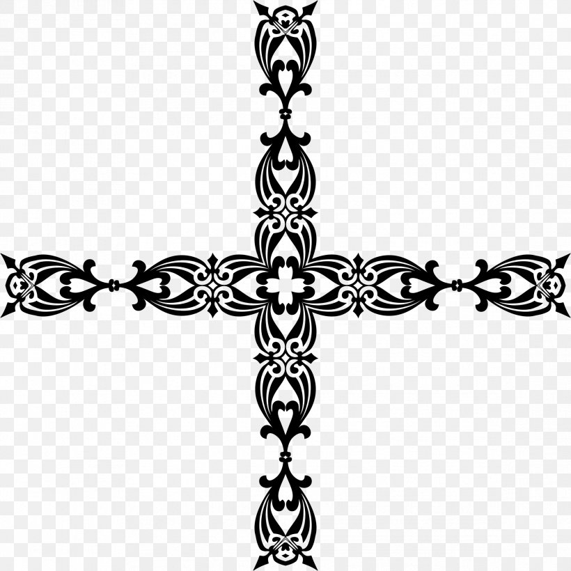 Victorian Era Christian Cross Clip Art, PNG, 2336x2336px, Victorian Era, Black, Black And White, Christian Cross, Christian Cross Variants Download Free