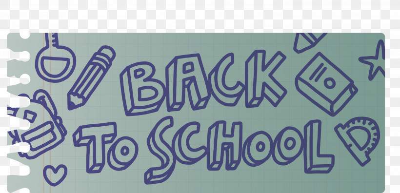 Back To School, PNG, 2999x1450px, Back To School, Area, Calligraphy, Line, M Download Free