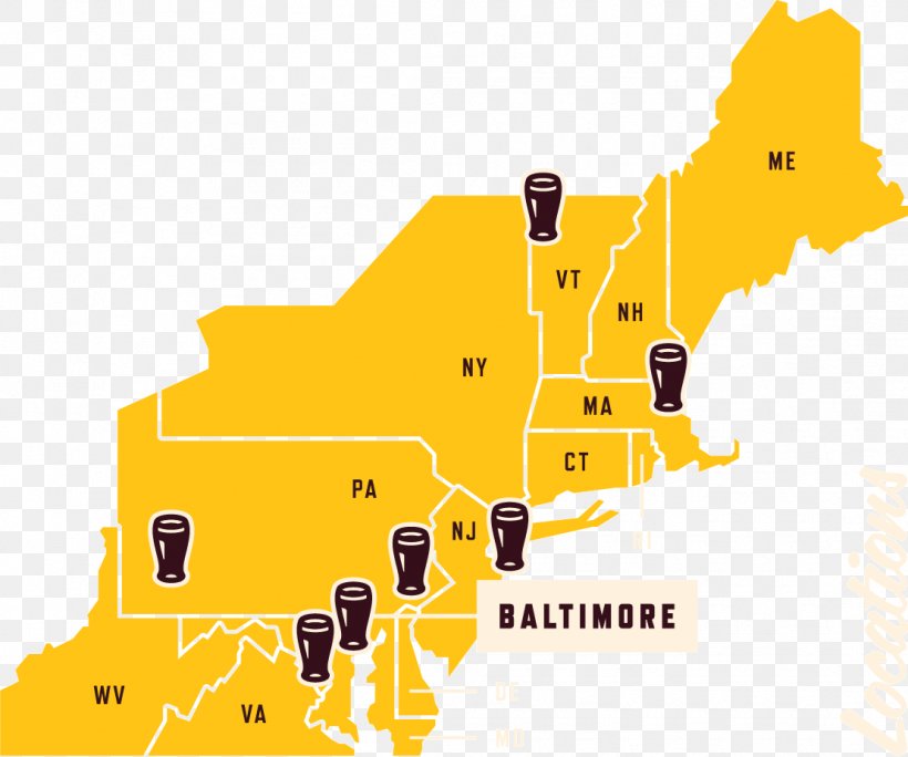 City Brew Tours Baltimore Map DC Brew Tours Brewery Somerville Brewing Company, PNG, 1110x927px, Map, Area, Baltimore, Brewery, City Download Free