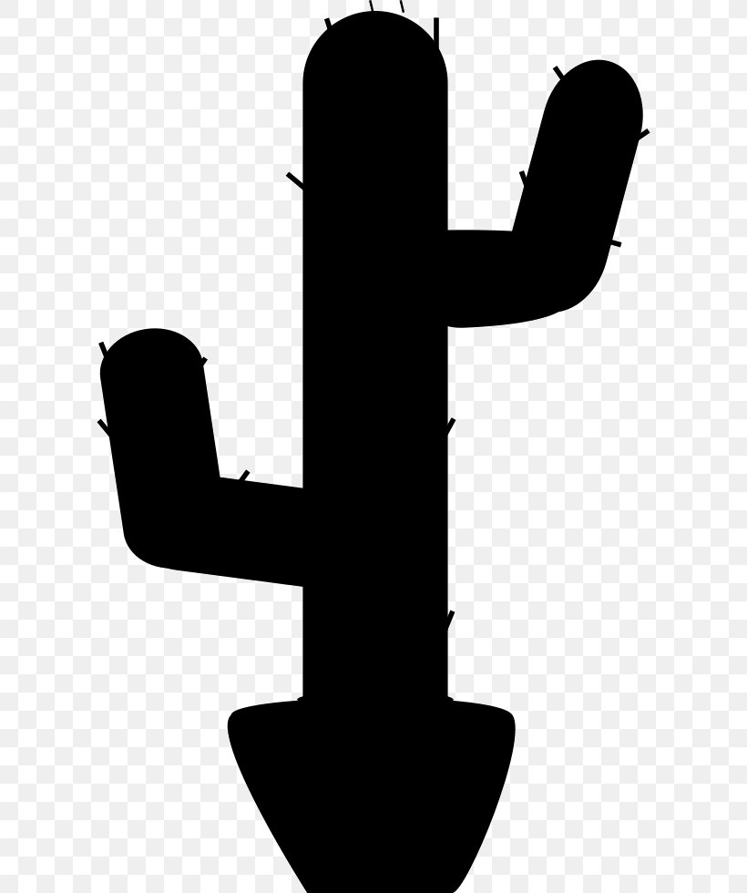Clip Art Cactus, PNG, 608x980px, Cactus, Black And White, Computer Font, Drawing, Finger Download Free