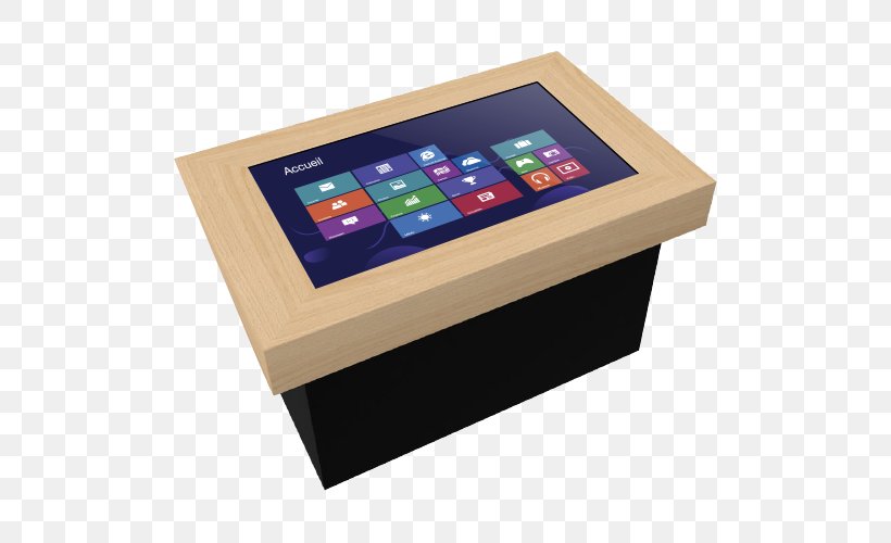 Table Touchscreen Display Device Unilom Multimedia, PNG, 500x500px, Table, Box, Colorado, Comfort, Display Device Download Free