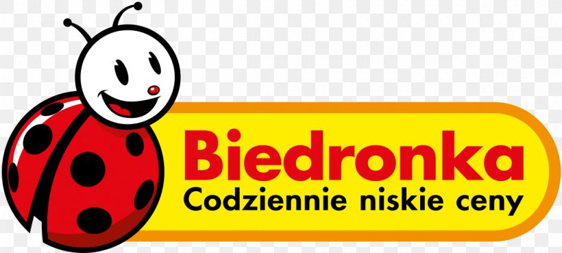 Biedronka Logo Clip Art Supermarket Brand, PNG, 1200x541px, Biedronka, Area, Brand, Emoticon, Food Download Free