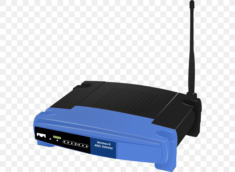 Wireless Router Wi-Fi Internet Access, PNG, 588x598px, Router, Computer Network, Digital Subscriber Line, Dsl Modem, Electrical Cable Download Free