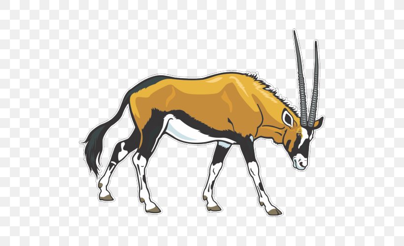 Gemsbok Antelope Clip Art, PNG, 500x500px, Gemsbok, Animal, Antelope, Brownthroated Sloth, Carnivoran Download Free