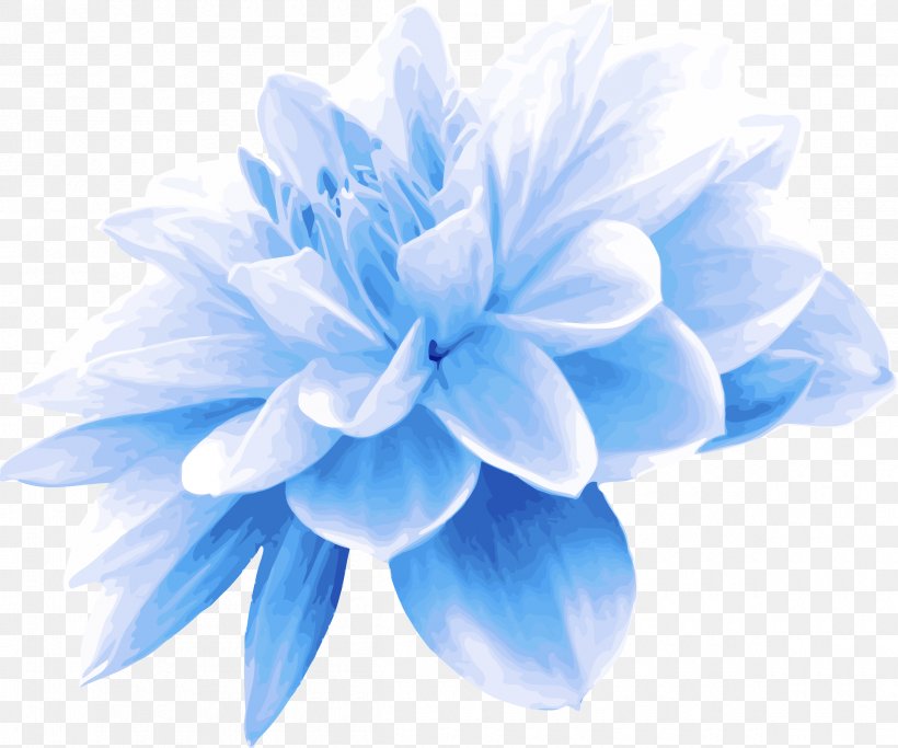 Blue Petal White Cobalt Blue Flower, PNG, 2400x2000px, Blue, Cobalt Blue, Dahlia, Electric Blue, Flower Download Free
