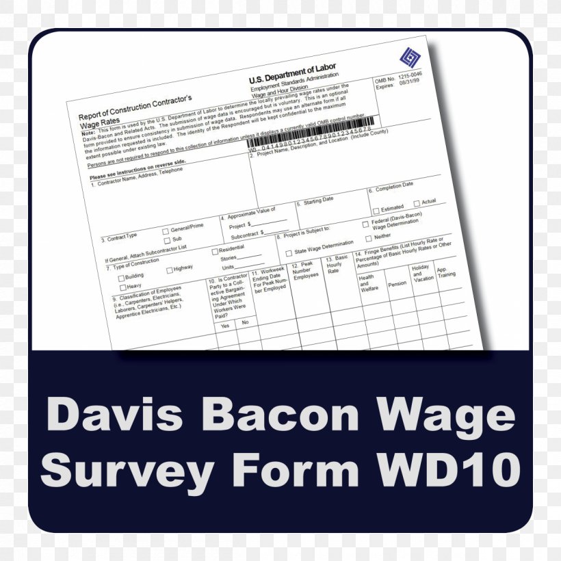 Davis–Bacon Act Of 1931 Prevailing Wage Wage And Hour Division United States Department Of Labor, PNG, 1200x1200px, Wage, Architectural Engineering, Area, Brand, Document Download Free