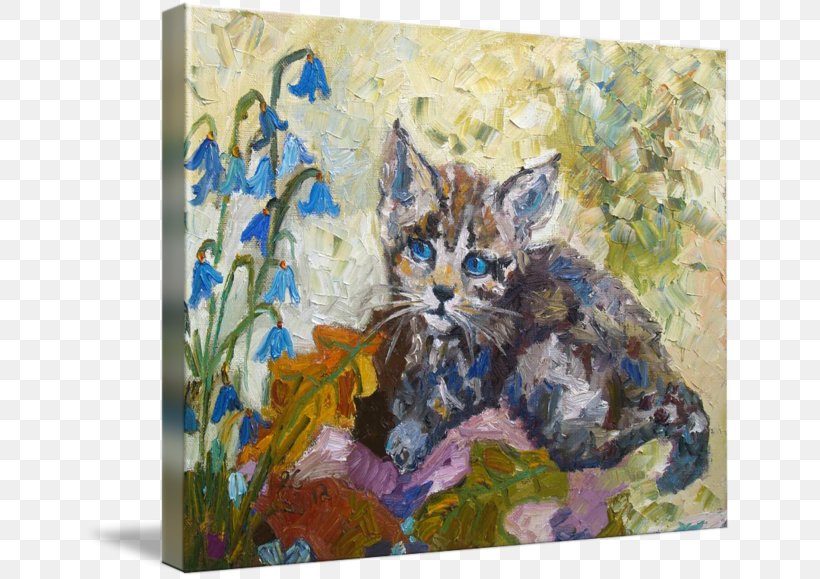 Watercolor Painting Oil Painting Kitten, PNG, 650x579px, Painting, Acrylic Paint, Acrylic Resin, Art, Canvas Download Free