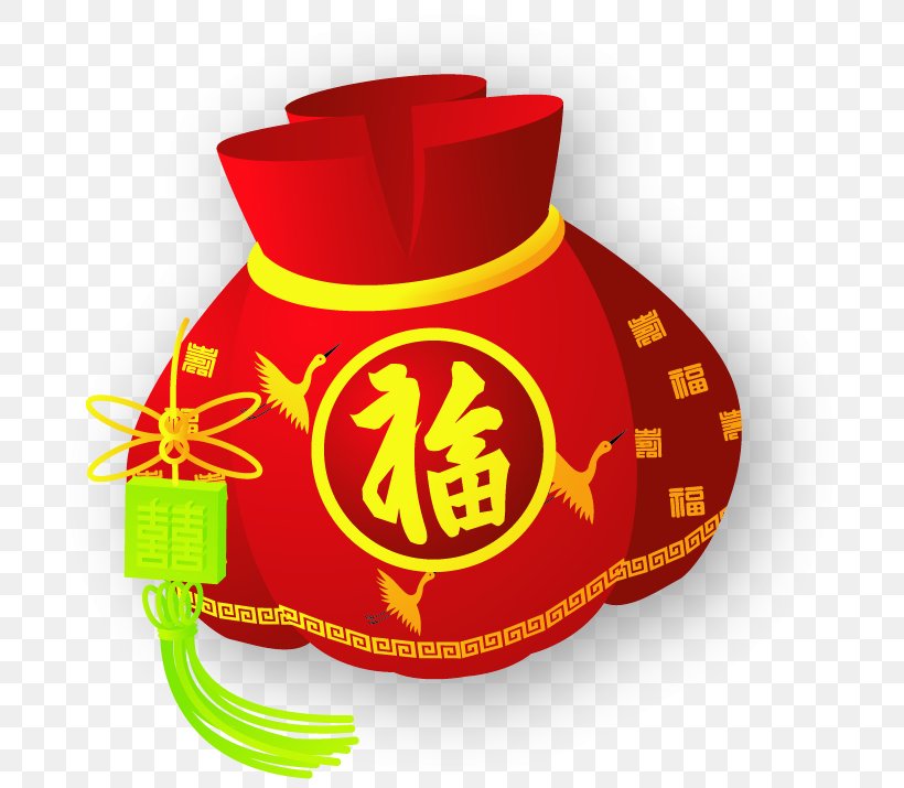 Chinese New Year Fukubukuro, PNG, 723x715px, Chinese New Year, Flat Design, Fukubukuro, Information, Red Download Free
