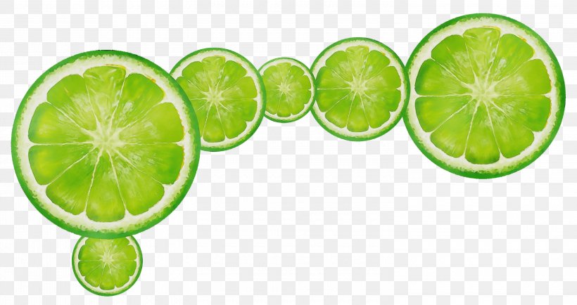 Key Lime Lime Green Citrus Persian Lime, PNG, 3000x1589px, Watercolor, Citrus, Fruit, Green, Key Lime Download Free
