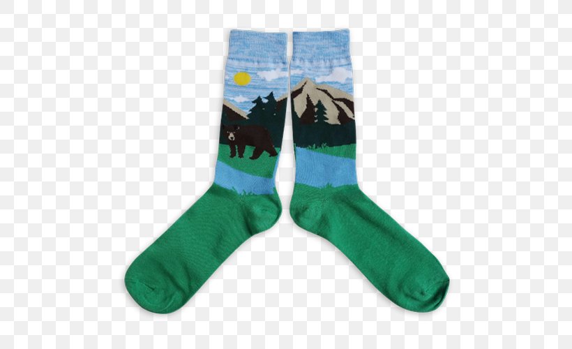 Sock T-shirt Bear Polo Shirt Handbag, PNG, 500x500px, Sock, Alaska Peninsula Brown Bear, Bear, Grizzly Bear, Handbag Download Free