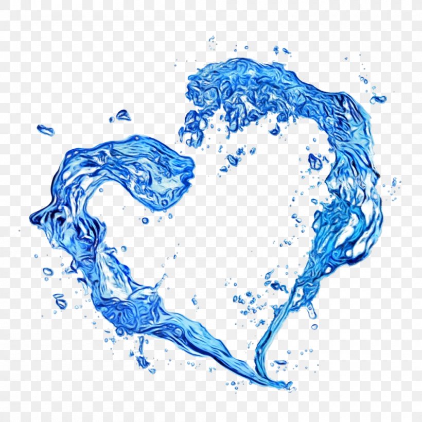 Water, PNG, 1000x1000px, Watercolor, Paint, Water, Wet Ink Download Free