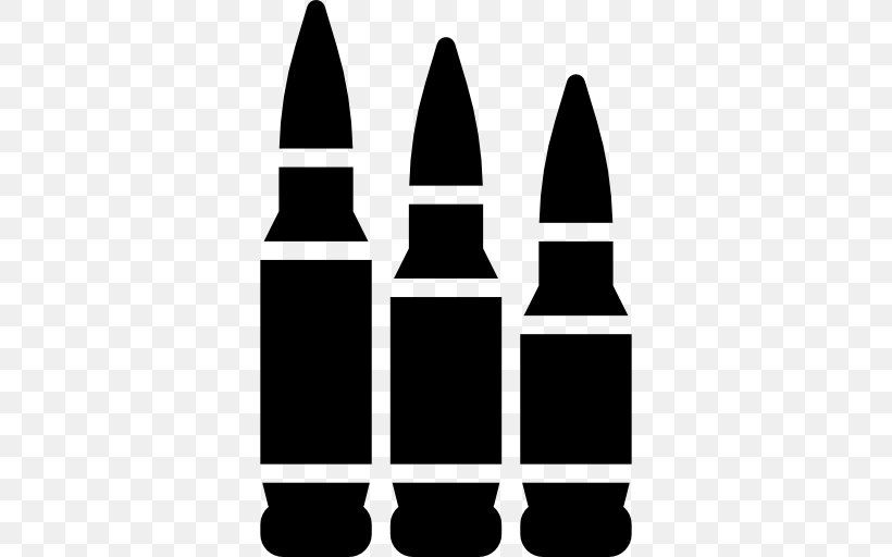 Bullet Ammunition Weapon, PNG, 512x512px, Bullet, Ammunition, Black And White, Cartridge, Firearm Download Free