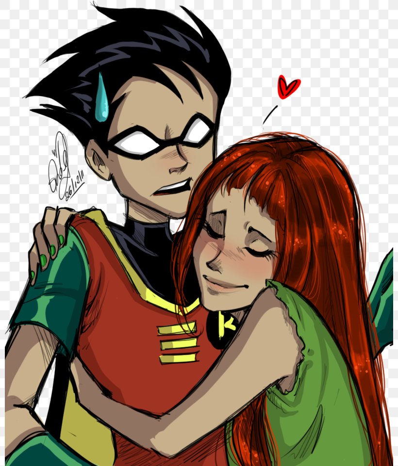 Starfire Robin Teen Titans Go Beast Boy Raven Png 800x961px Watercolor Cartoon Flower Frame Heart Download
