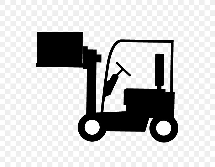 Forklift Komatsu Limited Telescopic Handler Aerial Work Platform Clip Art, PNG, 640x640px, Forklift, Aerial Work Platform, Black, Black And White, Cargo Download Free