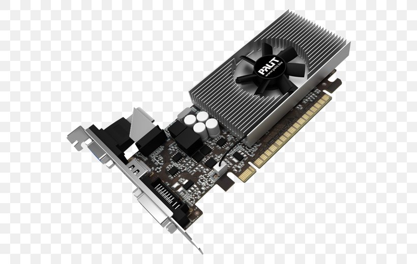 Graphics Cards & Video Adapters NVIDIA GeForce GT 730 PCI Express 128-bit Digital Visual Interface, PNG, 560x520px, 64bit Computing, Graphics Cards Video Adapters, Cable, Computer Component, Computer Hardware Download Free