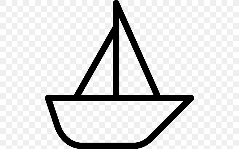 Sailboat Ship Clip Art, PNG, 512x512px, Sailboat, Area, Black And White, Boat, Maritime Transport Download Free