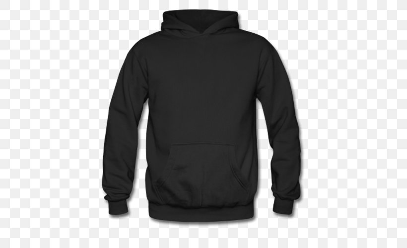 T-shirt Hoodie Clothing Sweater, PNG, 500x500px, Tshirt, Black, Clothing, Flipflops, Hood Download Free