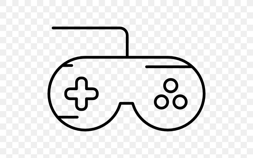 Joystick Game Controllers Video Game, PNG, 512x512px, Joystick, Area, Black, Black And White, Button Download Free