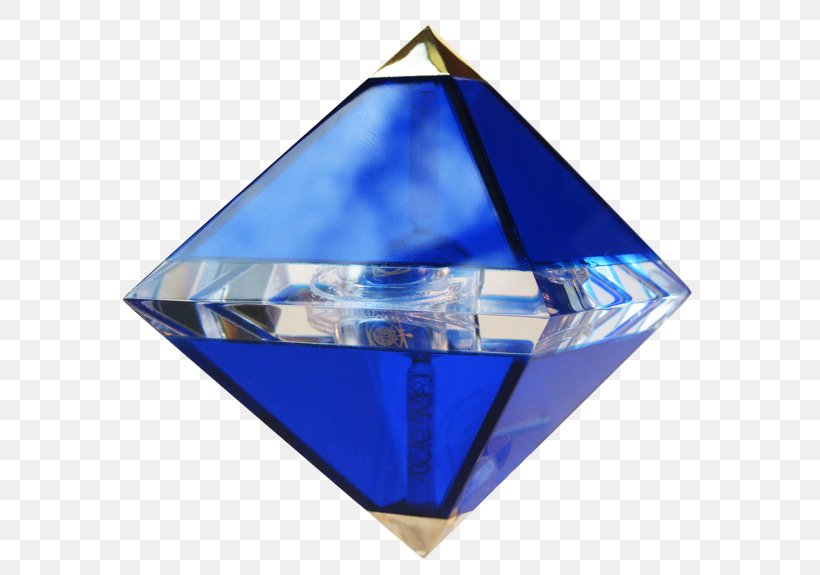 Octahedron Polyhedron Triangle Pyramid Platonic Solid, PNG, 600x575px, Octahedron, Blue, Centre, Cobalt Blue, Crystal Download Free