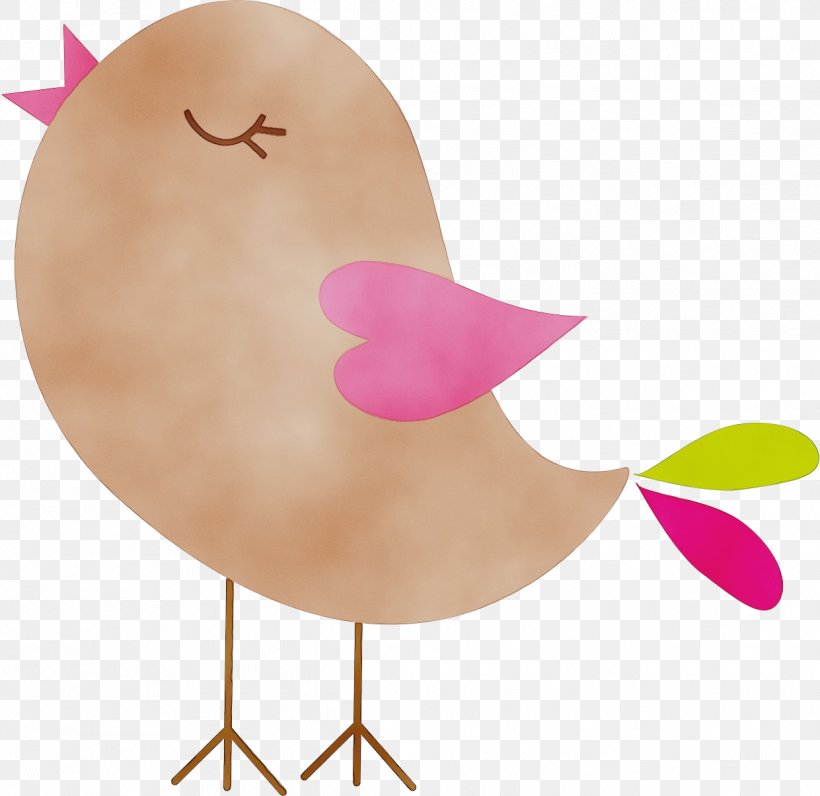 Pink Clip Art Bird, PNG, 1241x1205px, Watercolor, Bird, Paint, Pink, Wet Ink Download Free