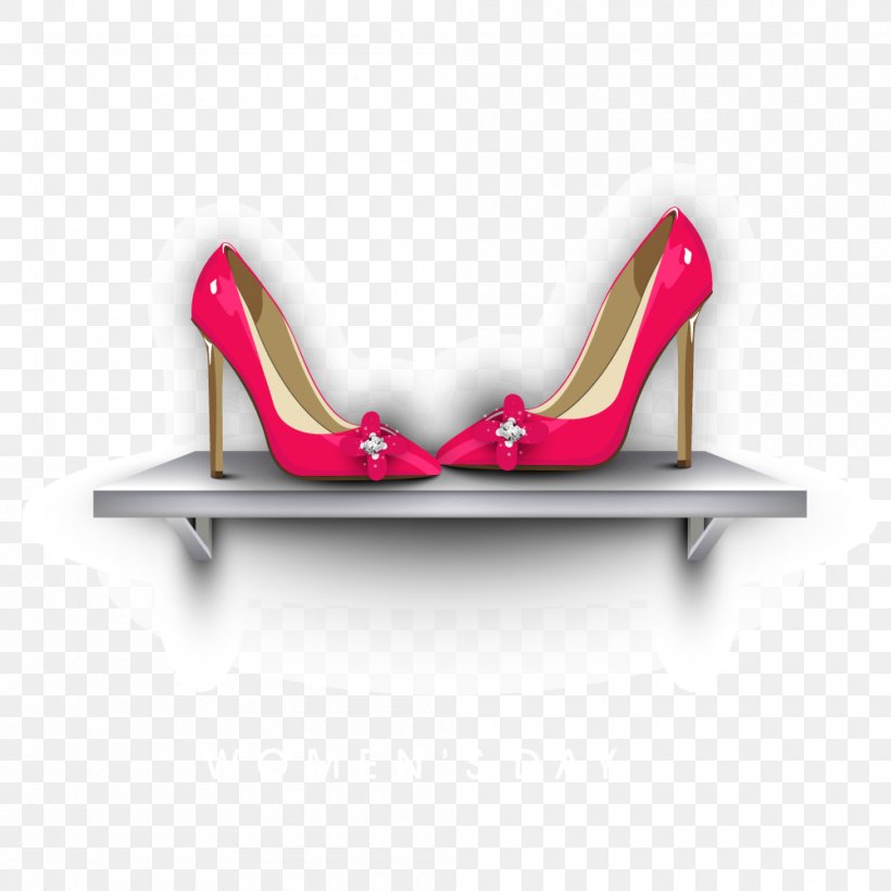 Red High-heeled Footwear Shoe, PNG, 1000x1000px, Red, Absatz, Chair, Chaise Longue, Couch Download Free