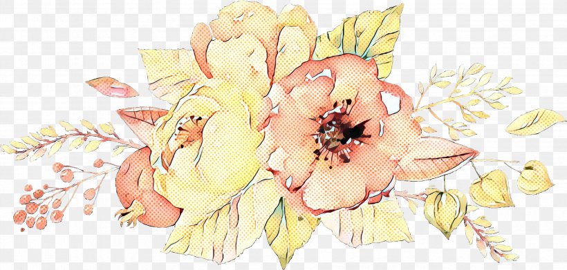 Flower Art Watercolor, PNG, 3351x1600px, Floral Design, Bouquet, Character, Cut Flowers, Flower Download Free