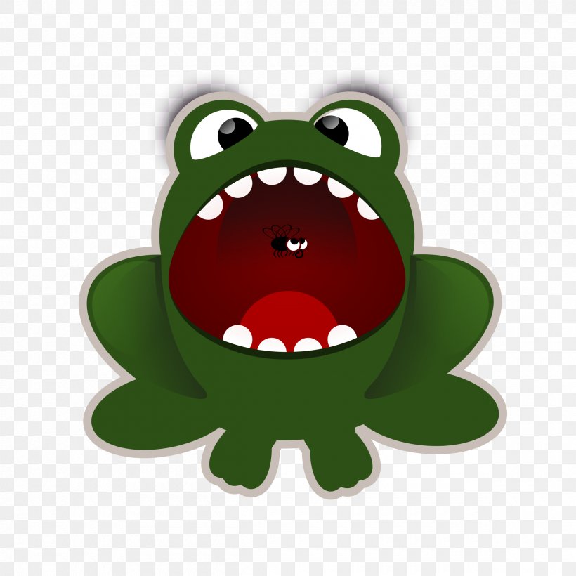Frog Mouth Clip Art, PNG, 2400x2400px, Frog, Amphibian, Cartoon, Flying Frog, Grass Download Free