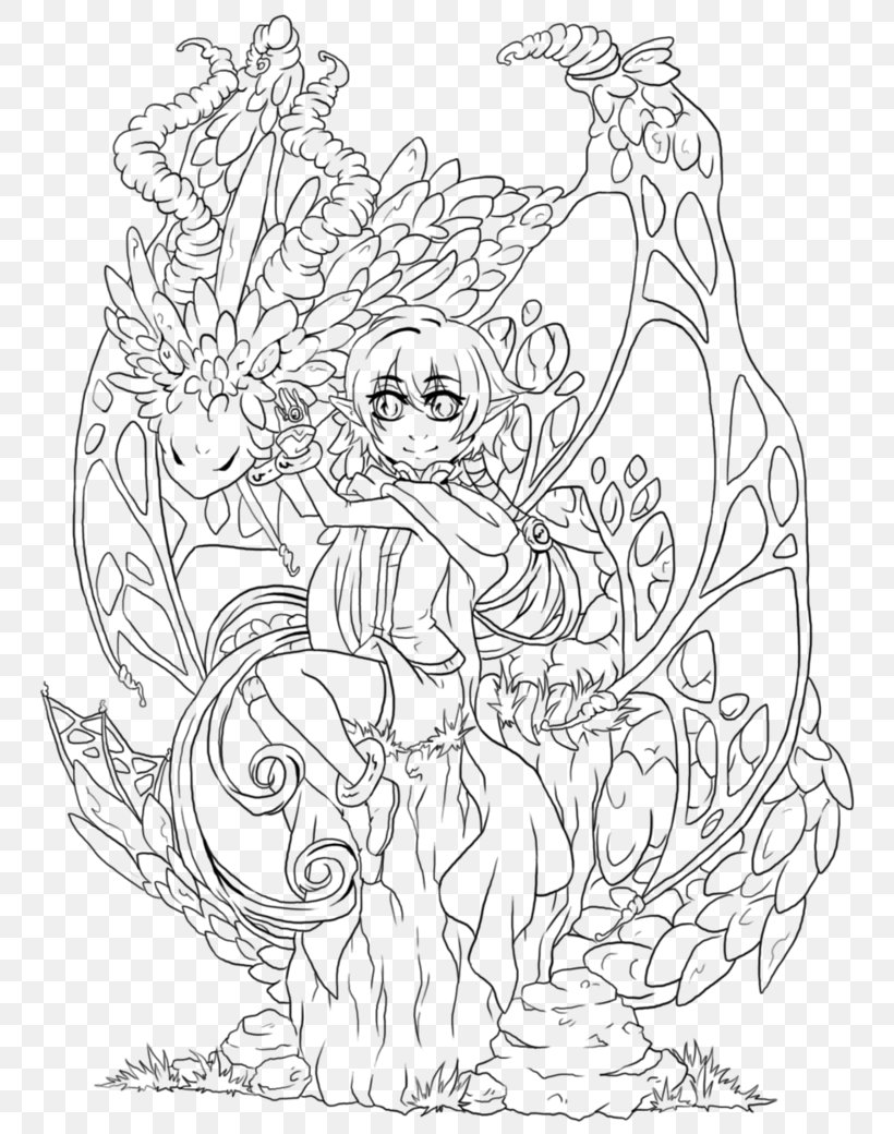 Line Art Flower Drawing Visual Arts, PNG, 768x1040px, Line Art, Art, Artwork, Black And White, Character Download Free