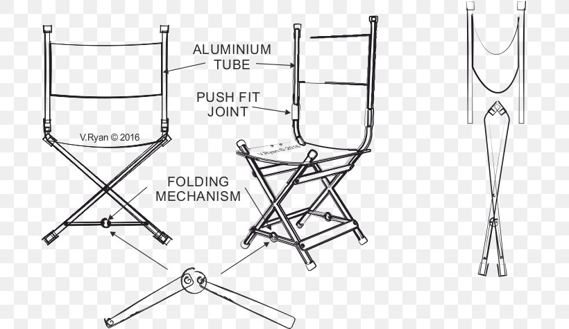 Folding Chair Table Dining Room Mechanism, PNG, 700x475px, Chair, Area, Bed, Black And White, Diagram Download Free