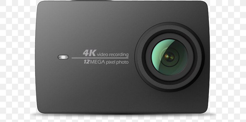 YI Technology YI 4K Action Camera 4K Resolution Xiaomi Yi GoPro, PNG, 648x408px, 4k Resolution, Action Camera, Camcorder, Camera, Camera Lens Download Free