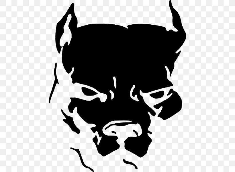 American Pit Bull Terrier T-shirt Car Decal, PNG, 600x600px, Pit Bull, American Pit Bull Terrier, Black, Black And White, Bone Download Free
