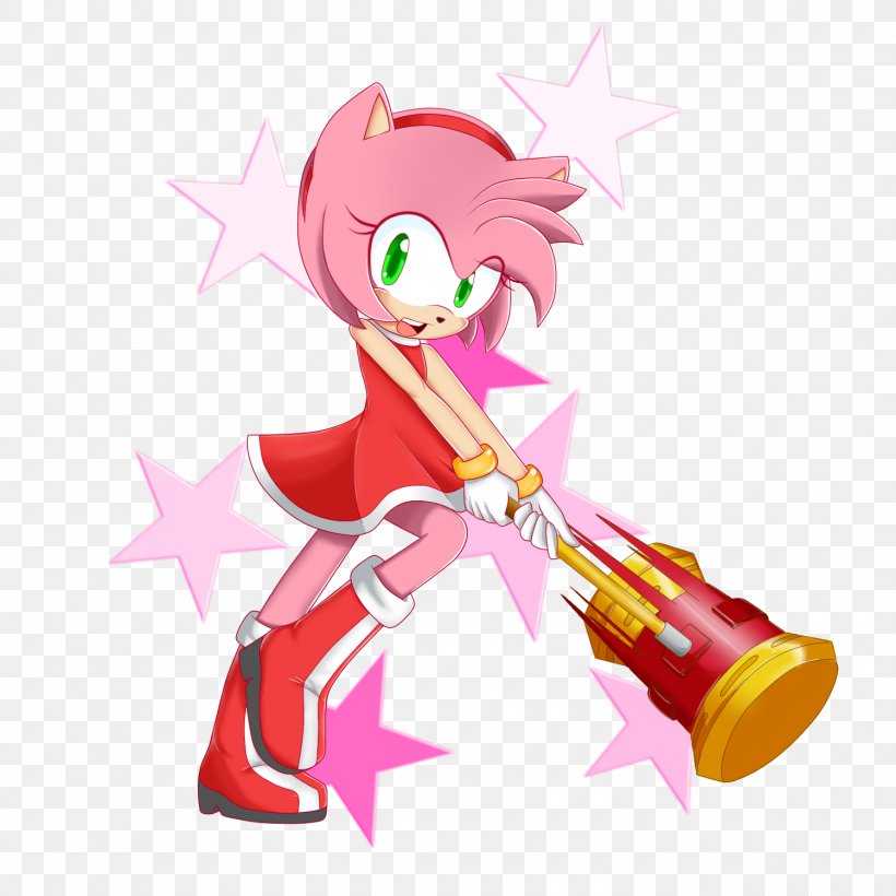 Amy Rose Sonic The Hedgehog Amur Hedgehog Illustration, PNG, 1500x1500px, Watercolor, Cartoon, Flower, Frame, Heart Download Free